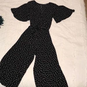 polka dot pantsuit